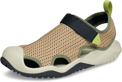 Crocs Men's Swiftwater Mesh Deck Sandals, Mirage, 13 in Kuwait