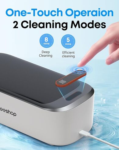 منظف المجوهرات بالموجات فوق الصوتية الاحترافية ، آلة 58 أوقية 48 كيلو هرتز حلقة من النظافة مع وظيفة degas ، منظف صوتي 30 واط للمجوهرات ، النظارات ، القلادات ، الخدم ، أطقم الأسنان ، حزام الساعة (أبيض) in Kuwait