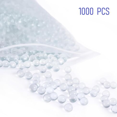 1000 pcs 4mm Boiling Stones, Round Soda Lime Clear Glass Boiling Beads, Glass Paint Mixing Balls, Lab Heating Ball in Kuwait