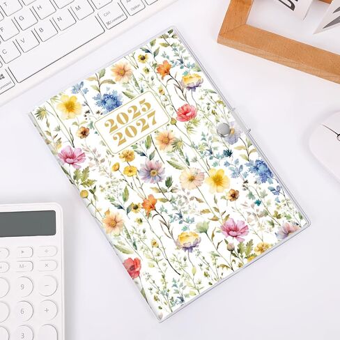 A5 Monthly Planner 2025-2026, 24 Months Calendar 2025 Planner - Runs From Jan.2025 Until Dec.2026, 5.9'' x 8.4'', Floral Planner 2025 for Planning, Office and School Supplies in Kuwait