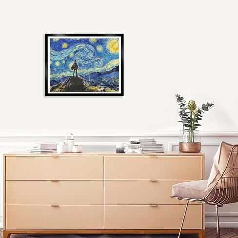 MBNTJHT Moon Diamond Art Kits for Adults Beginners,Fairy Round Drill Diamond Painting Kits,DIY Treehouse Painting by Diamonds Crafts for Home Wall Decor Gifts 12×16Inch in Kuwait