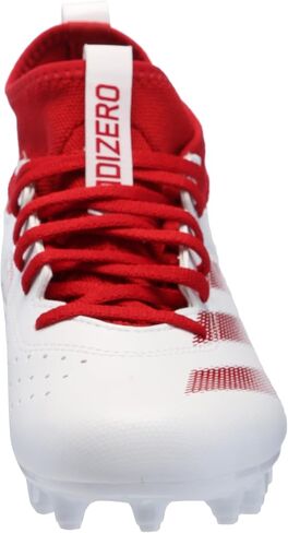 adidas Men's Adizero Impact.2 American Football Sneaker, Black/White/Black, 10 in Saudi Arabia