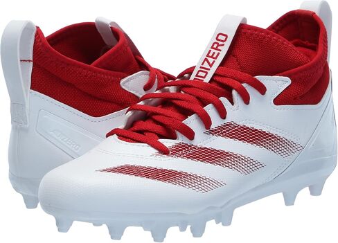 adidas Men's Adizero Impact.2 American Football Sneaker, Black/White/Black, 10 in Saudi Arabia