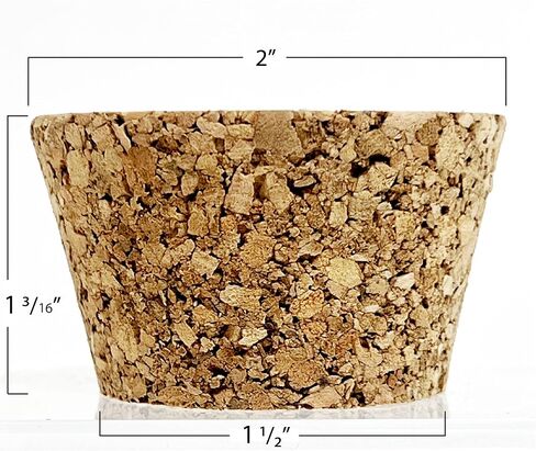 سدادات Cork Cork National Artcraft® مع قاع 2 "و 1-1/2" (PKG/3) in Kuwait