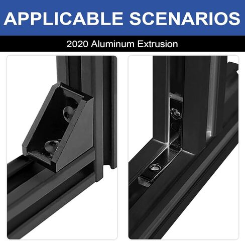 4Pack 2020 بثق الألومنيوم T-slot 400mm أسود مقدمة من الألومنيوم الملف الشخصي 20x20 T-slotted الإطار الأوروبي القياسي القياسي للسكك الحديدية لملحقات الطابعة ثلاثية الأبعاد الأجزاء in Kuwait