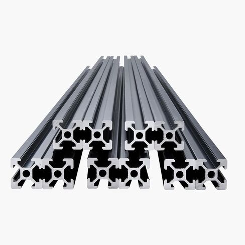 Vevor 5pcs 78.7 in (2000mm) t slot 2040 profile mostrusion الألومنيوم ، السكك الحديدية الخطية الأوروبية القياسية الأنودي ، السكك الحديدية المصنوعة من الألومنيوم العالي القوة للطابعة ثلاثية الأبعاد ، CNC Machine DIY ، نقش بالليزر ، أسود ، أسود in Saudi Arabia