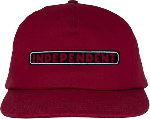 INDEPENDENT Unisex Unstructured Bar Logo Snapback Skate Hat in Saudi Arabia