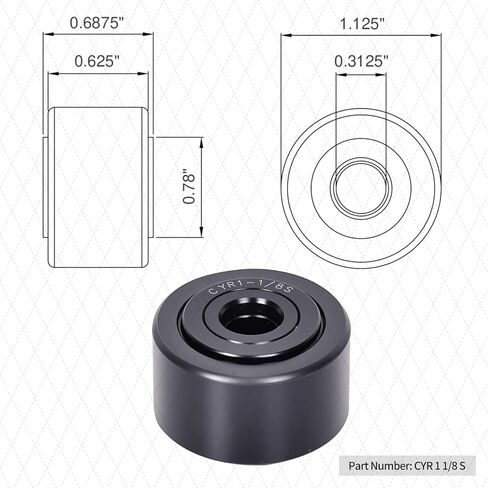 CF 3/4 SB مسمار الكاميرا تتبع التابع الأسطوانة المحمل in Kuwait