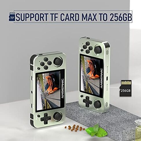 RG351MP GP GAME CONSOLE 3.5 بوصة OCA شاشة مجهزة بالكامل مفتوح المصدر نظام Linux مع 2400 لعبة كلاسيكية ، دعم WIFI BATTLE و TF CARD EXTRANTION BLUSTER 3500MAH بطارية (Ocean Blue) in Kuwait