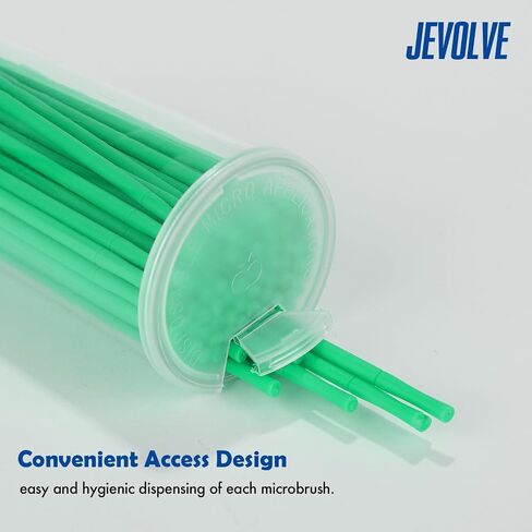 400 PCs Pollo Disposable Fine-Green Microbrush Applicators by JEVOLVE – Precision Brushes for Crafting, Art Projects, Painting, Detailing, Model Building, DIY and Small Area Application in Saudi Arabia