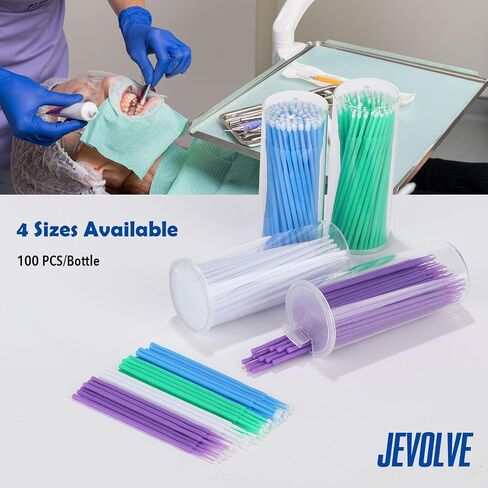 400 PCs Pollo Disposable Fine-Green Microbrush Applicators by JEVOLVE – Precision Brushes for Crafting, Art Projects, Painting, Detailing, Model Building, DIY and Small Area Application in Saudi Arabia