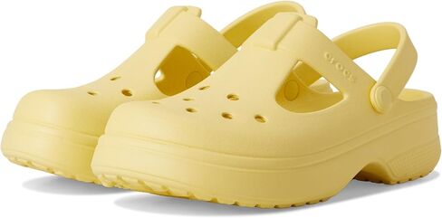 Crocs Classic Mary Jane Clogs (Little Big Kid), Black Glitter, 12 US Unisex in Saudi Arabia