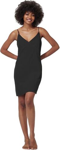 Women's Cotton Full Slip with Breast Area Shape for Under Dresses Adjustable Spaghetti Strap V Neck (White,L) in Saudi Arabia