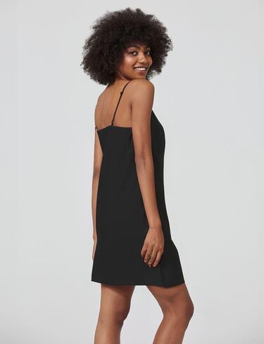 Women's Cotton Full Slip with Breast Area Shape for Under Dresses Adjustable Spaghetti Strap V Neck (White,L) in Saudi Arabia