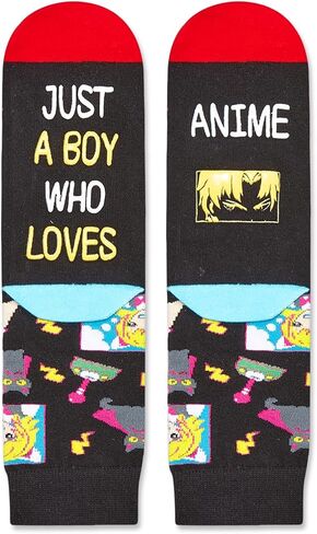 HAPPYPOP Anime Gifts for Teen Boys - Lover Gifts, Socks, Stuff, Merch, Kids Socks 7-9 Year Old in Saudi Arabia