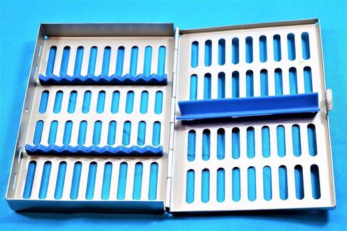 كاسيت تعقيم الأسنان الألماني الممتاز مربع رف صينية أدوات العدوانية 10 أدوات in Kuwait