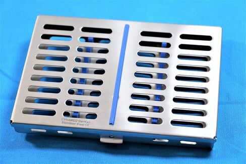 كاسيت تعقيم الأسنان الألماني الممتاز مربع رف صينية أدوات العدوانية 10 أدوات in Kuwait