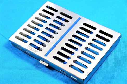 كاسيت تعقيم الأسنان الألماني الممتاز مربع رف صينية أدوات العدوانية 10 أدوات in Kuwait