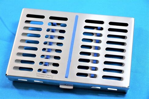 كاسيت تعقيم الأسنان الألماني الممتاز مربع رف صينية أدوات العدوانية 10 أدوات in Kuwait