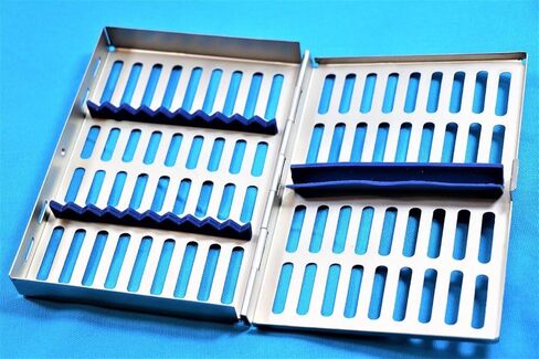 كاسيت تعقيم الأسنان الألماني الممتاز مربع رف صينية أدوات العدوانية 10 أدوات in Kuwait