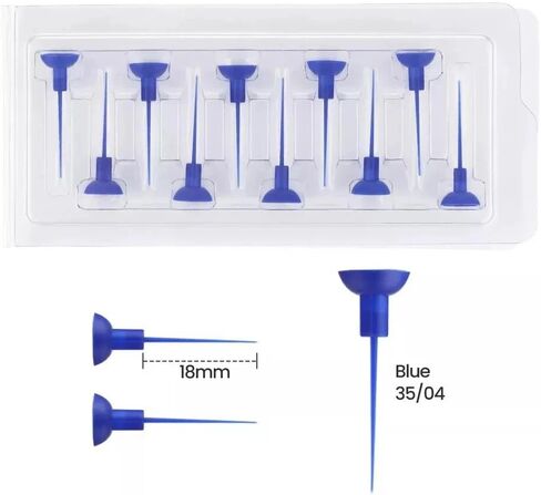 20pcs Endo Sonic Activator Tips, Dental Sonic Irrigator Tips, Endodontic Activation Root Canal Irrigation Tips (Blue-35/04) in Kuwait