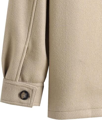 Zaful Men's Color Block Single Single Breasted Corduroy Abour Down Twlar Long Sleeve Jacket (4-Light Coffee ، XL) in Kuwait