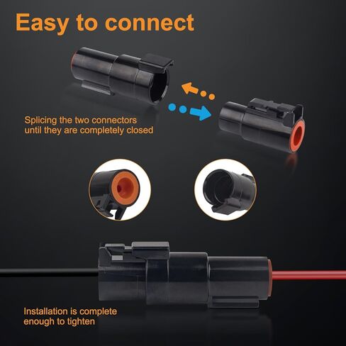 Jrready 238PCS DT Connector Horepracking ، 2 3 4 6 8 12 PIN Deutsch DT Connector Kit مع 82pairs مقاس 16 جهات اتصال صلبة لإصلاح السيارات ، موصل كهربائي بحري مقاوم للماء (ST6317) in Kuwait