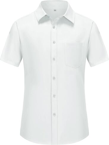 PEGENO Men's Flower Casual Button Down Short Sleeve Hawaiian Shirt in Kuwait