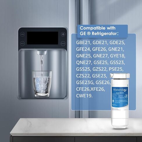 Waterdrop XWF water filter for GE® refrigerator, Replacement for XWF GE® water filter, 3 Filters in Kuwait