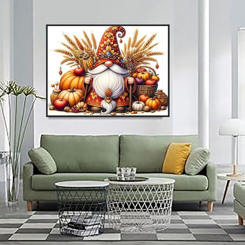 Highland Cow and Gnome Diamond Art Kits for Adults - Diamond Painting Kits for Adults Beginner, DIY 5D Full Drill Sunflowers Gem Art for Home Wall Decor 14x14 inch in Kuwait