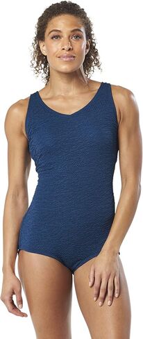 Speedo Women's Swimsuit One Piece Pebble Texture Conservative Cut in Saudi Arabia