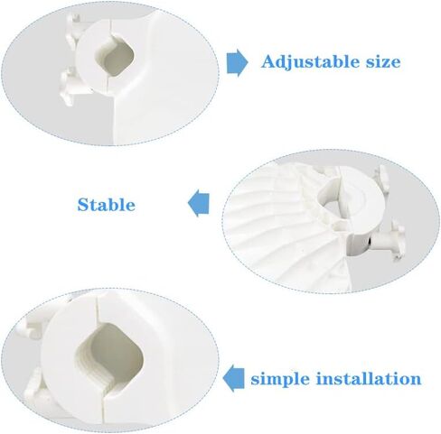 TEPTOARCH Plastic Adjustable Square Chair Tray Post Mounted Shelf Tray Table Chair Accessories Instrument Placed Additional Tools in Saudi Arabia