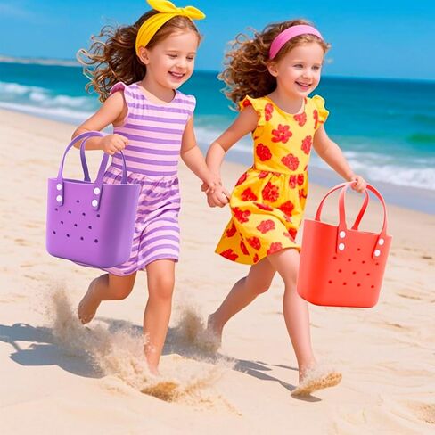 حقيبة حمل مطاطية حقيبة شاطئ صغيرة مقاومة للماء في الهواء الطلق حقيبة قابلة للغسل حقيبة سفر محمولة حقيبة يد مفتوحة لسوق السفر الرياضي في الهواء الطلق in Kuwait