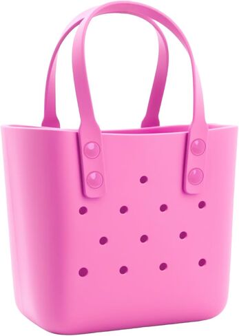 حقيبة حمل مطاطية حقيبة شاطئ صغيرة مقاومة للماء في الهواء الطلق حقيبة قابلة للغسل حقيبة سفر محمولة حقيبة يد مفتوحة لسوق السفر الرياضي في الهواء الطلق in Kuwait