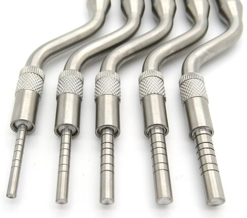 Dental Osteotomes Concave Tip Bone Spreading Adjustable Screws Implant Surgical Instrument Set of 5 in Kuwait