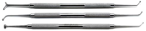 3 Pcs Dental Ball Burnisher 1, 27/29, 27/34 Double Ended Amalgam Composite Filling Instruments in Saudi Arabia