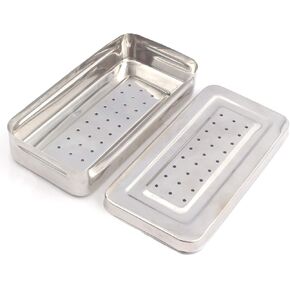 Instruments Box Perforated Stainless Steel 25x12x5 cm Surgi Instruments in Kuwait
