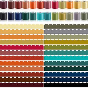 مجموعة حدود Boardin Boards Taobary Scalloped - 24 Rolls 944.9 قدمًا من لوحة الحدود المتدحقة من أجل معلمي المدارس المكتبية ، DIRE DIRE PIRMONTY PIRMINTY (CANEBOW COLL) in Kuwait