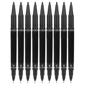 Joyzan Marking Pen, Double End Marker Piercing Positioning Marker Tool Removable Markers Aesthetic Procedures Surgical Stencil Sites Bold Tip Scribe Piercing Positioning Art Men Women 10pcs Black in Saudi Arabia