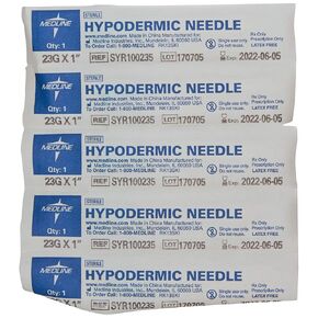إبر تحت الجلد القياسية Medline ، 23 جم × 1 بوصة ، إبر فقط ، إبر فقط ، مربع من 100 لكل منهما in Kuwait