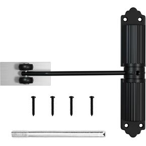 Automatic Door Closer, Zinc Alloy Safety Spring Door Closer 20-60kg Closing Door Hinge, Adjustable Door Spring Closer for Commercial & Home Use with Screws(White) in Kuwait