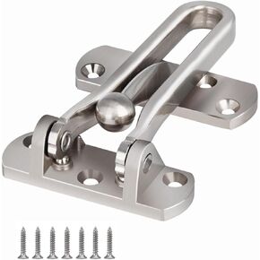 Swing Bar Lock Black, Heavy Duty Door Lock Security, Sturdy Swing Bar Door Guard for Front Doors, Zinc Alloy in Kuwait