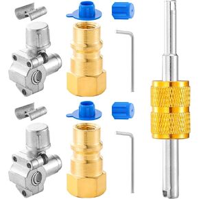 مجموعة صمامات الوصول إلى الخدمة ، 20pc صمام خدمة الوصول 1/4 '' SAE x 1/4 '' OD X 3.54 '' STEM Core Brass Copper Revigerator Set ، in Kuwait