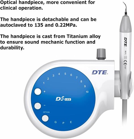 DTE D5 LED بالموجات فوق الصوتية Piezo Scaler 6 نصائح ، تباع من قبل JMU (الأزرق) in Kuwait