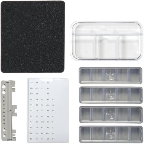 SurgiMac Capsule Composite Organizer Kit, Includes Tub Liner & 4 Long Tub Cups with Covers, Compact & Durable Storage in Saudi Arabia