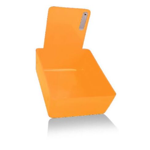 207MLP-12 Plastic Lab Pan with Metal Clip 7-1/16 X 5-5/8 X 2 3/8 Tangerine in Saudi Arabia