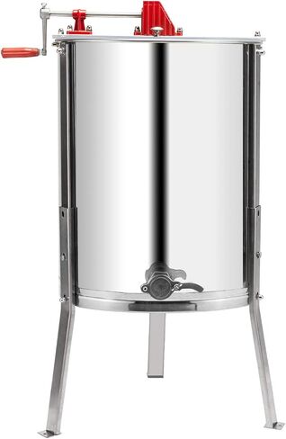 VINGLI Upgraded 4 Frame Honey Extractor Separator,304 Food Grade Stainless Steel Honeycomb Spinner Drum Manual Crank With Adjustable Height Stands,Beekeeping Pro Extraction Apiary Centrifuge Equipment in Saudi Arabia