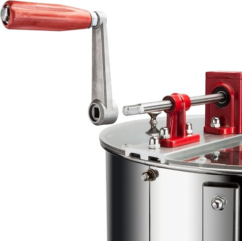 VINGLI Upgraded 4 Frame Honey Extractor Separator,304 Food Grade Stainless Steel Honeycomb Spinner Drum Manual Crank With Adjustable Height Stands,Beekeeping Pro Extraction Apiary Centrifuge Equipment in Saudi Arabia