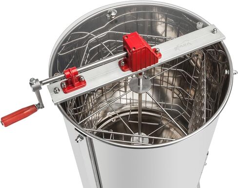 VINGLI Upgraded 4 Frame Honey Extractor Separator,304 Food Grade Stainless Steel Honeycomb Spinner Drum Manual Crank With Adjustable Height Stands,Beekeeping Pro Extraction Apiary Centrifuge Equipment in Saudi Arabia
