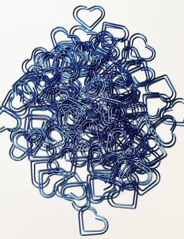 Heart Paper Clips, 100PCS Cute Love Heart Bookmark Clips, Pink Love Heart Shaped Paper Clips (Pink) in Kuwait